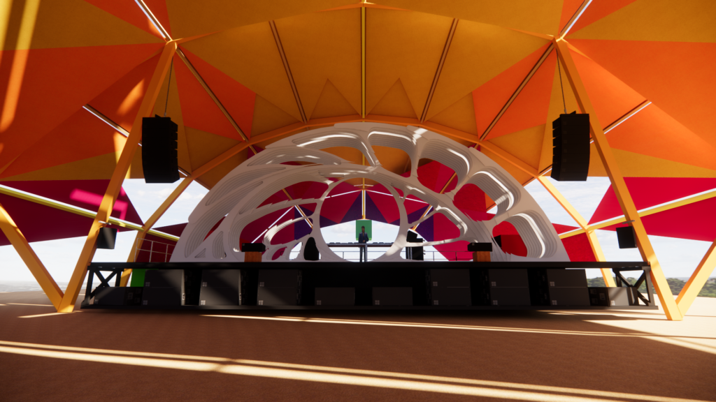 3D stage mock up